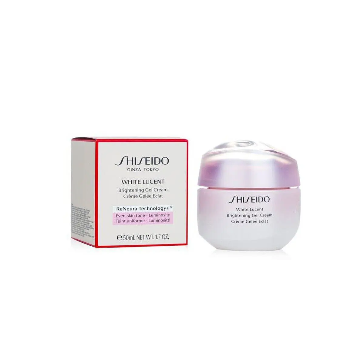 Shiseido White Lucent Brightening Gel Cream - Full Size 1.7 Oz. / 50mL