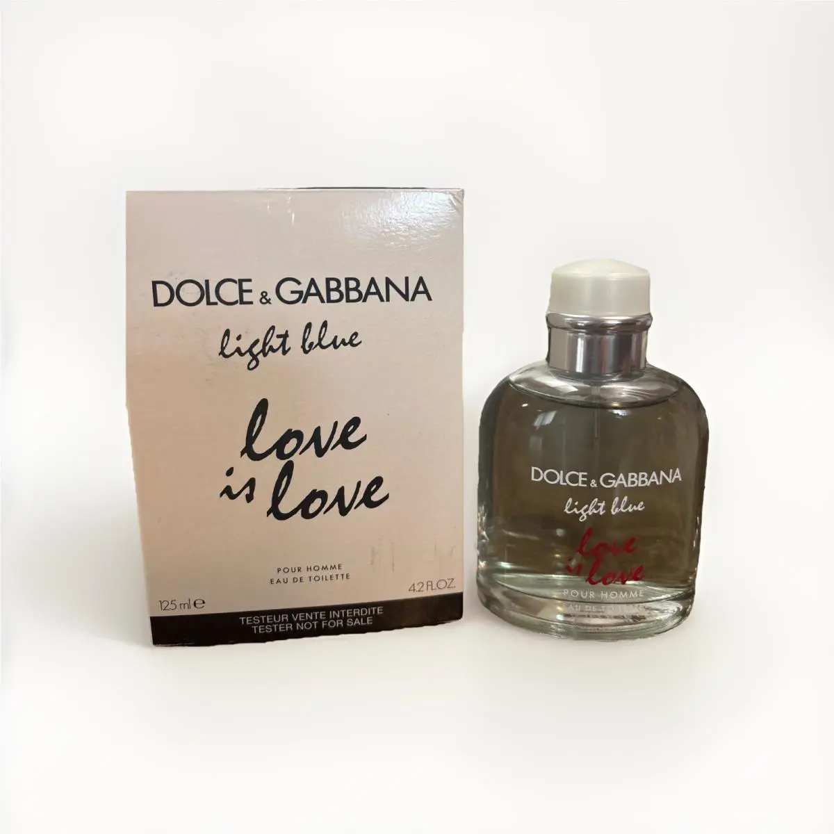 Light Blue Love Is Love by Dolce and Gabbana Edt Spray 4.2 Oz Tester For Men