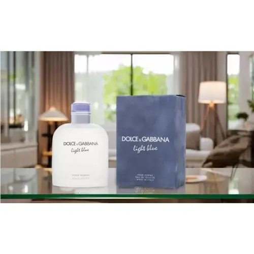 Dolce Gabbana Light Blue Pour Homme Eau de Toilette For Men 6.7 Fl.oz