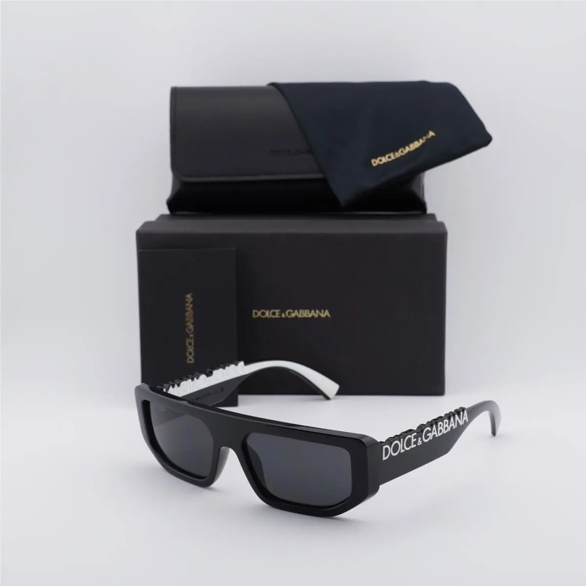 Dolce Gabbana DG6203 313387 Transparent/dark Grey 56-16-145 Sunglasses
