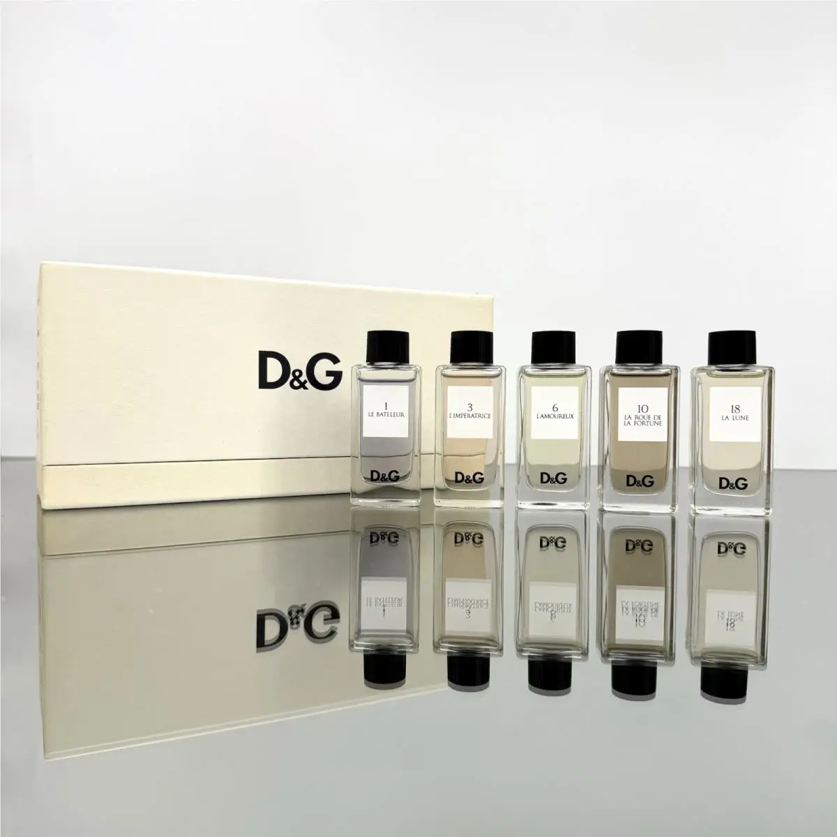 Dolce Gabbana 5pc Set Mix D G 1 - D G 3 - D G 6 - D G 10 - D G 18 20ml Edt
