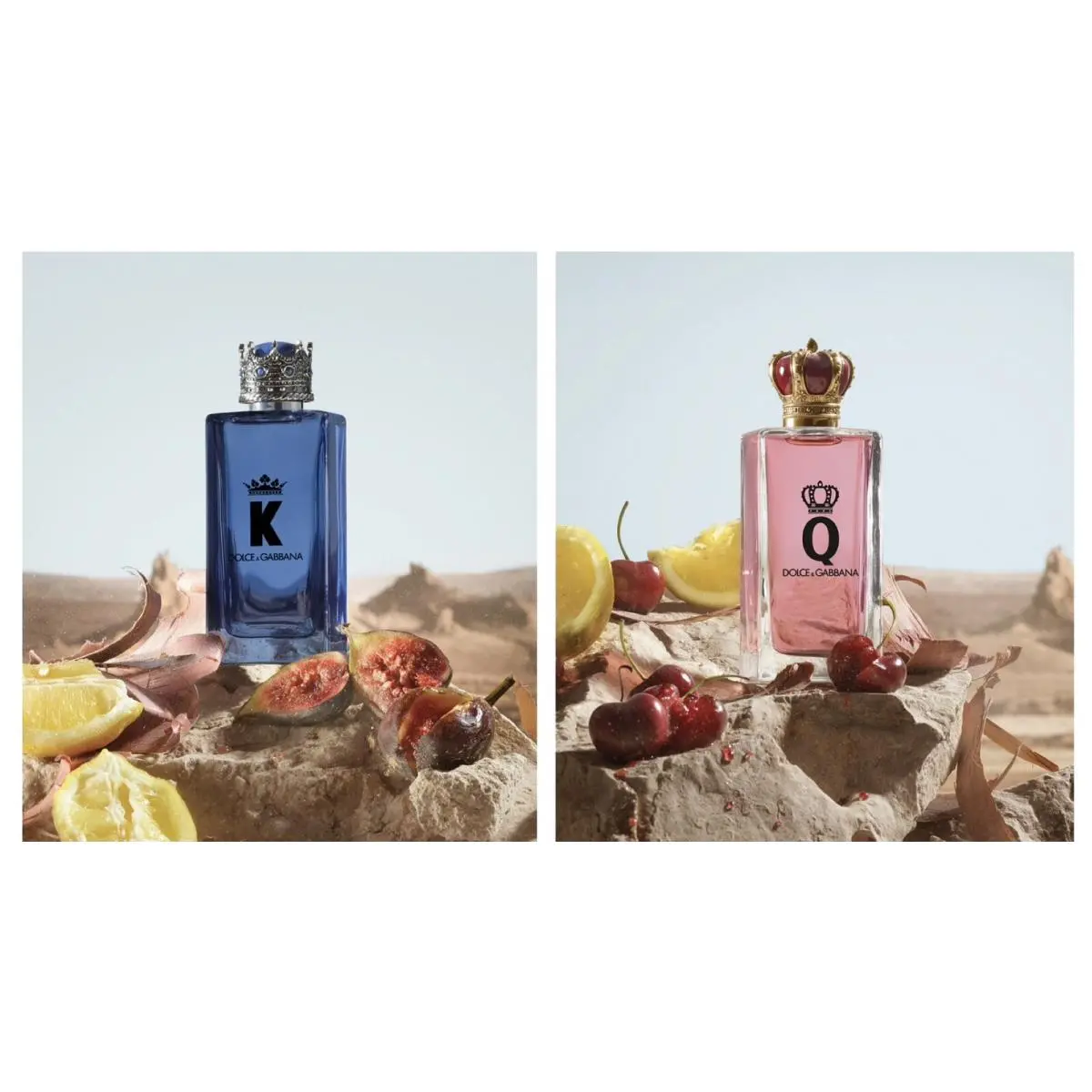 Dolce Gabbana K King Q Queen 1.7 oz Eau de Parfum Pair Mom Dad Holiday Gift