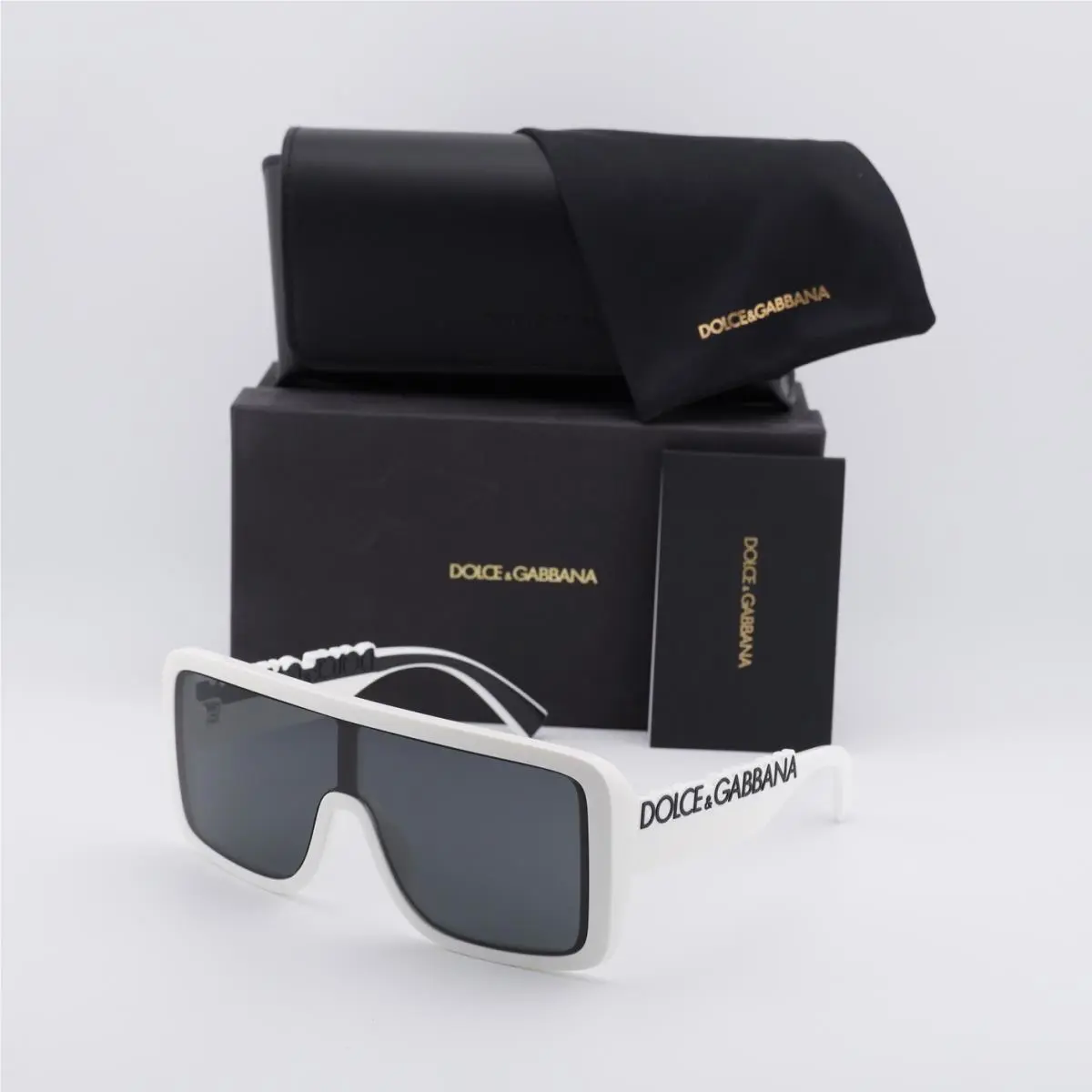 Dolce Gabbana DG6204 331287 White/dark Grey 0-0-145 Sunglasses