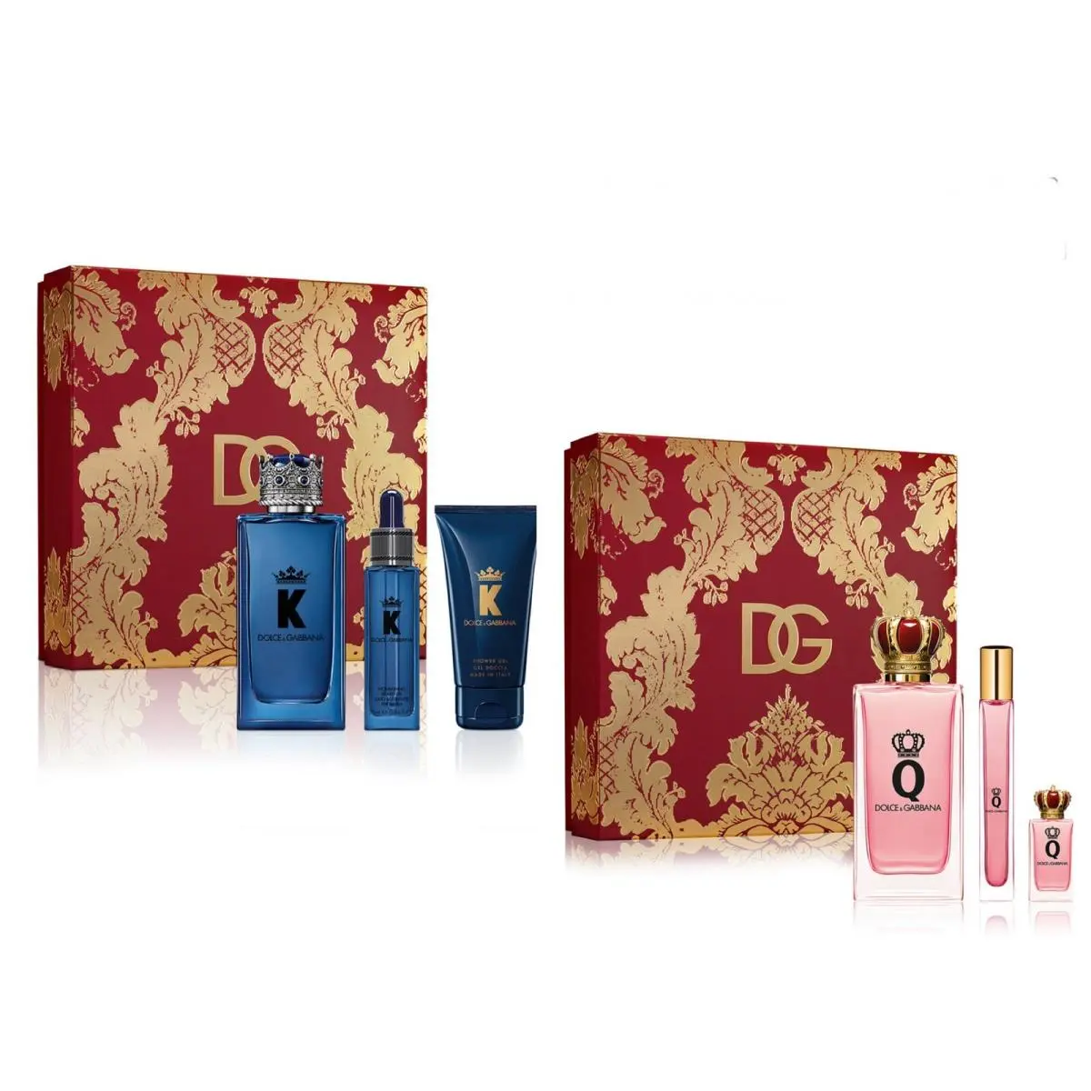 3pc Dolce Gabbana K King Q Queen 3.4 oz Eau de Parfum 2 Sets Mom Dad Gifts