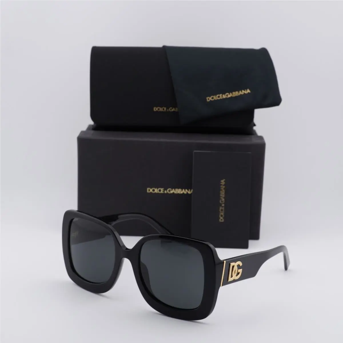 Dolce Gabbana DG4513 501/87 Shiny Black/grey 55-21-145 Sunglasses