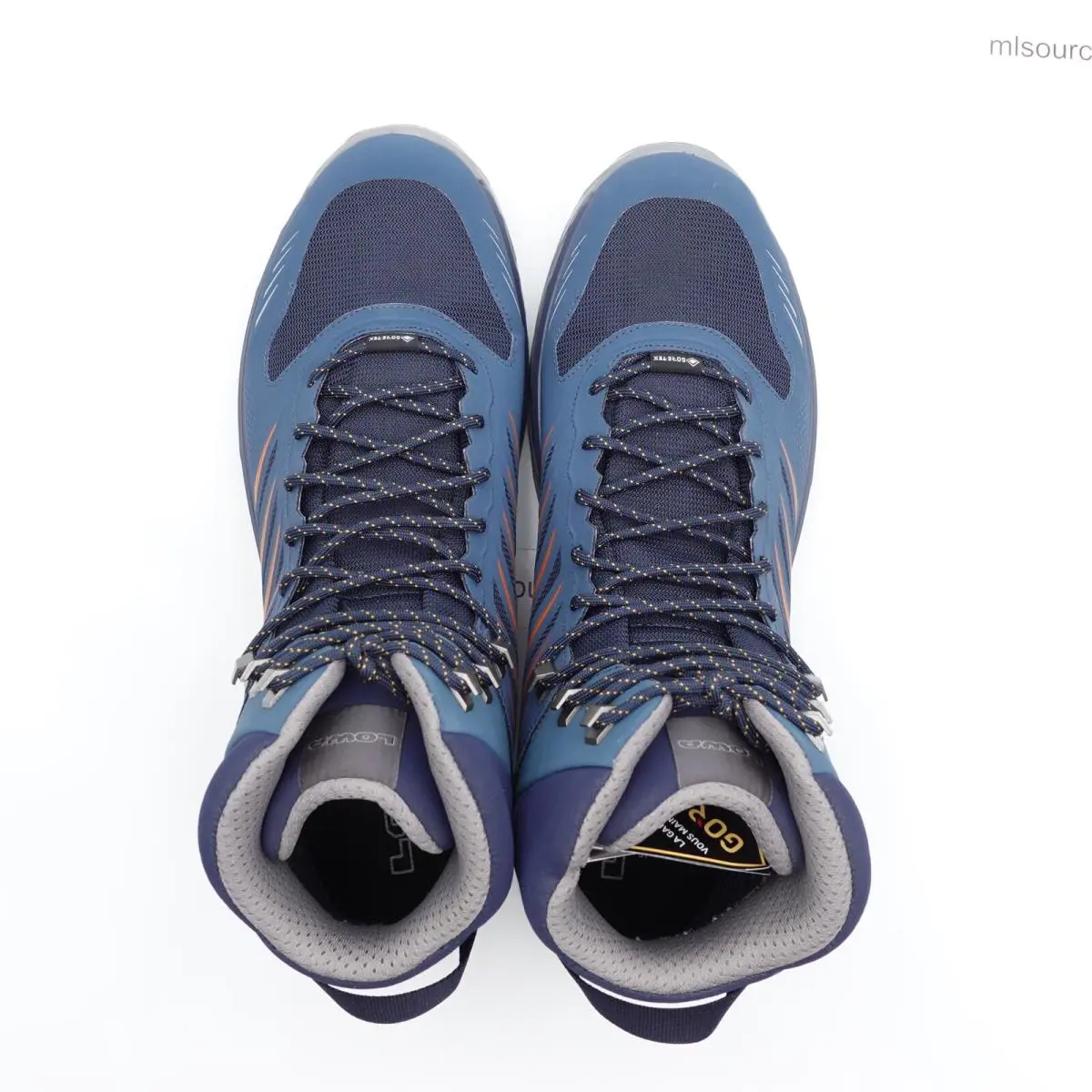 Lowa shoes - Lowa Axos GTX Mid - Axos GTX Mid - 310844-7920 - Blue, Manufacturer: Steel Blue/Orange (UPC: 840054446375) 4