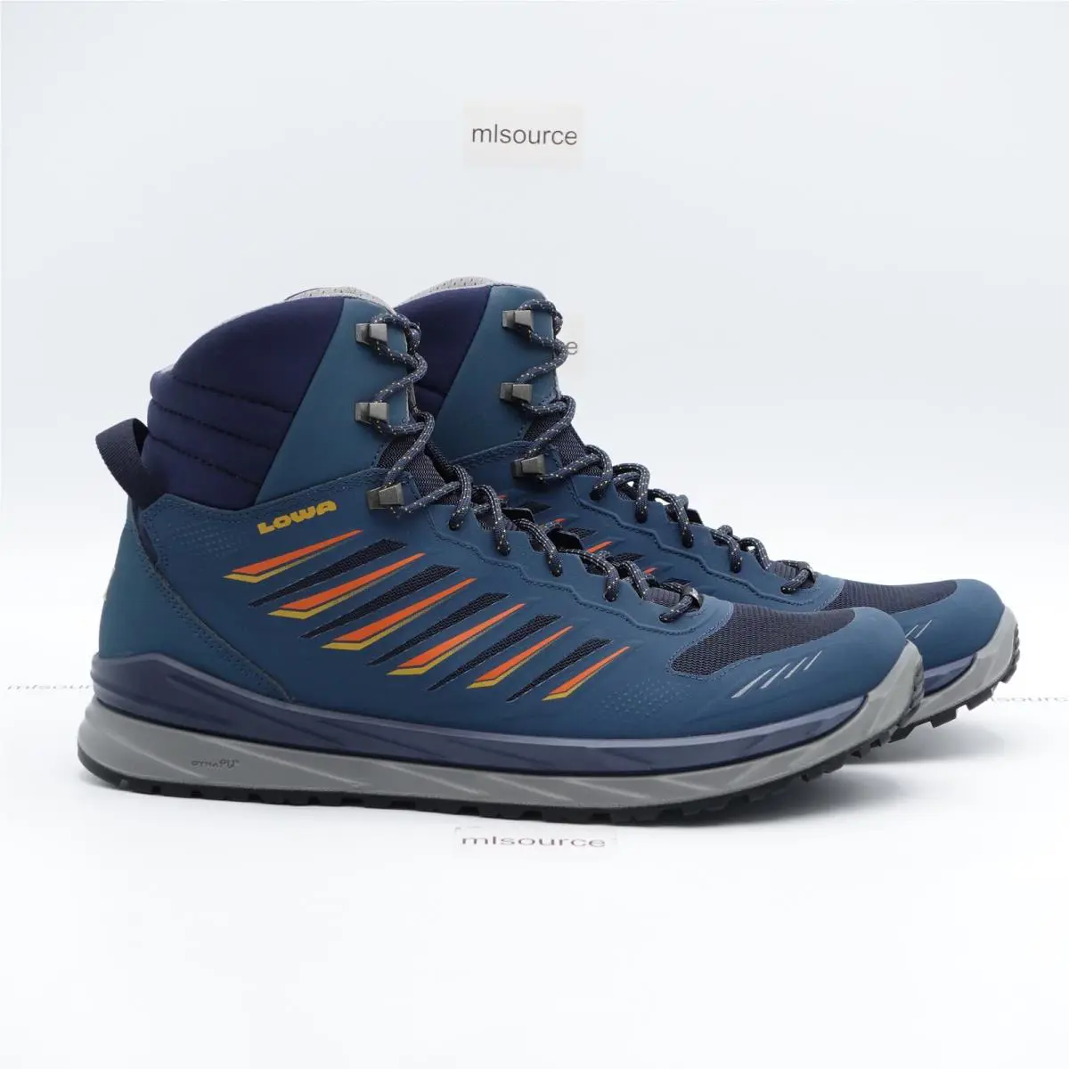Lowa shoes - Lowa Axos GTX Mid - Axos GTX Mid - 310844-7920 - Blue, Manufacturer: Steel Blue/Orange (UPC: 840054446375) 1