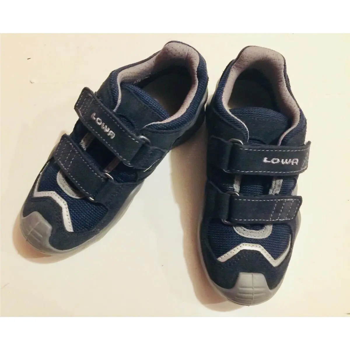 Lowa Scooter Gtx Lo Gore Tex Kids Navy Gray Sneakers Hiking Shoe EU 30 US 12