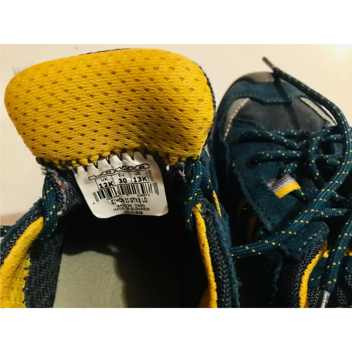 Lowa shoes - GTX Gore Tex - GTX Gore Tex - Petrol Blue / Yellow 6