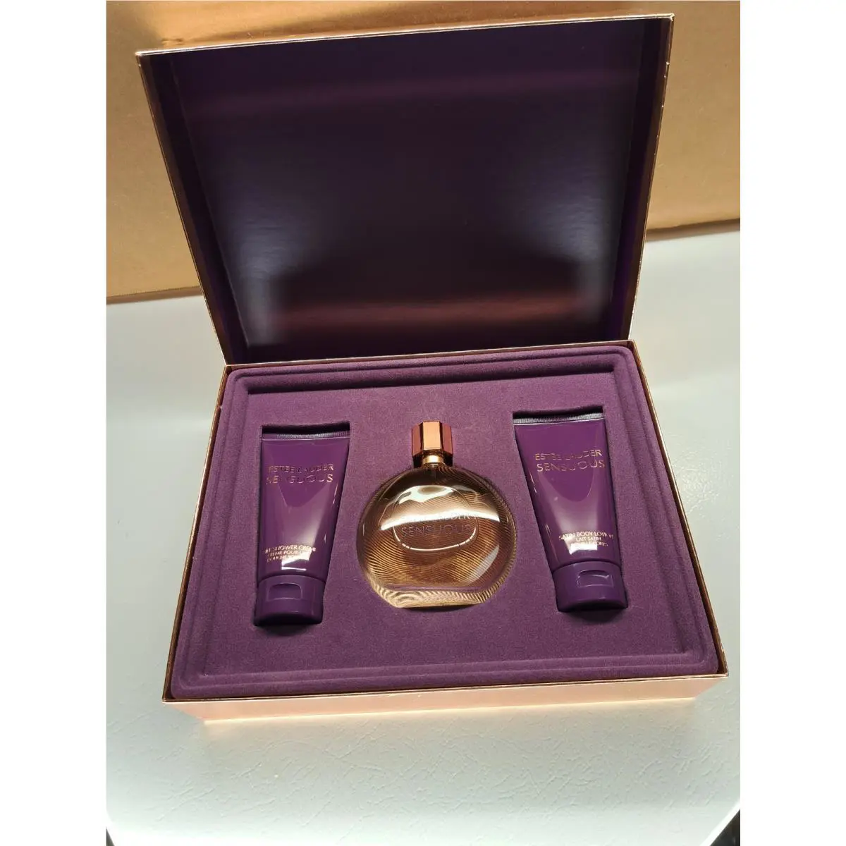 Estee Lauder Sensuous 3.4oz Eau De Parfum Spray Edp Gift Set Lotion Shower Creme