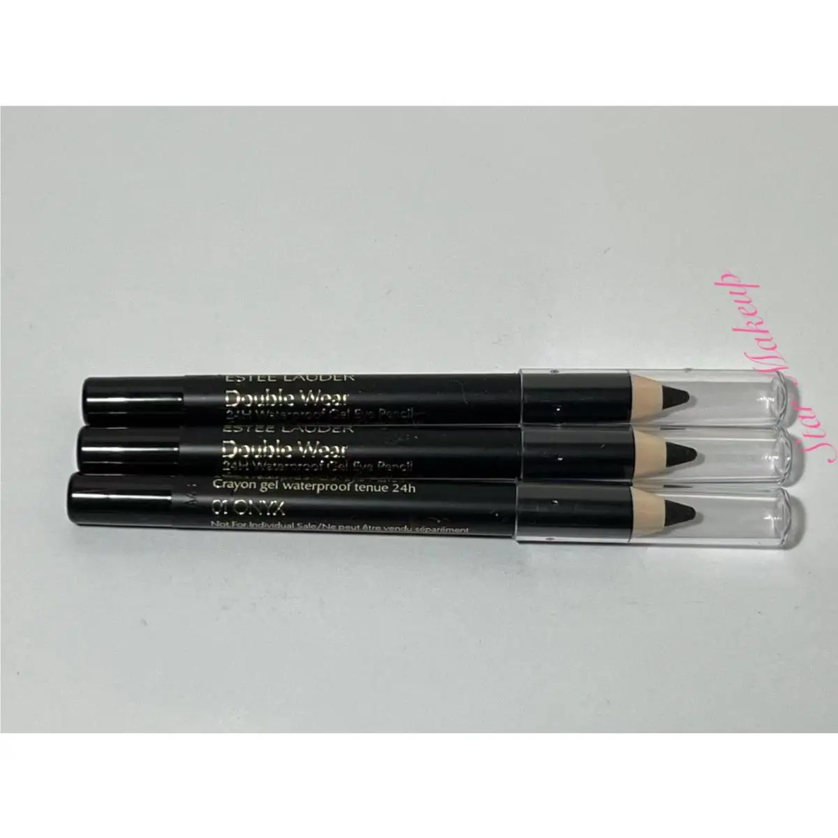 3 x Estee Lauder Double Wear Stay-in-place Eye Pencil 01 Onyx Travel Size