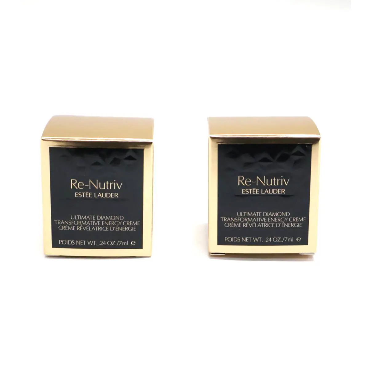 Lot of 2 Estee Lauder Re-nutriv Ultimate Diamond Transformative Energy Creme 7ml