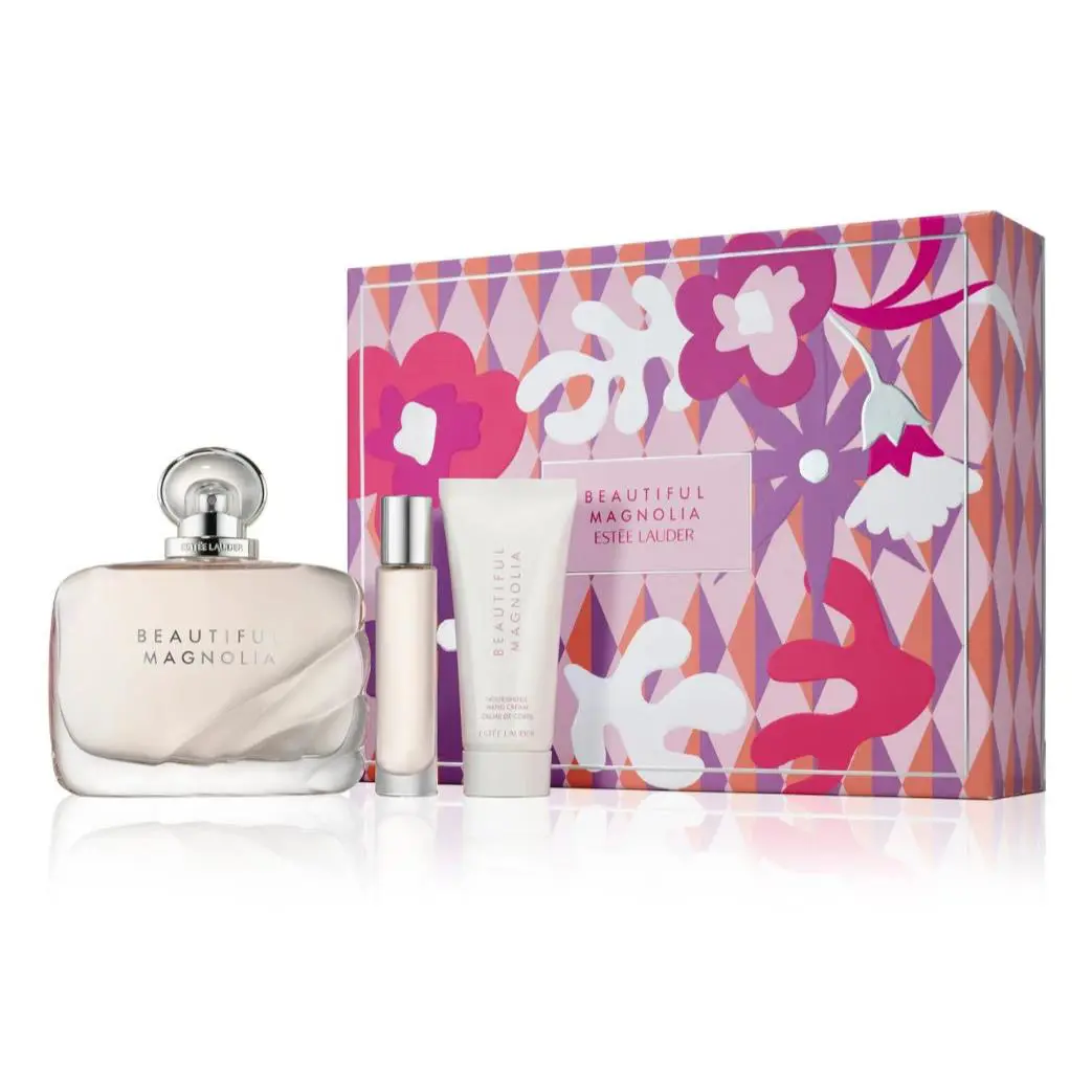 Beautiful Magnolia By Estee Lauder Perfume 3Pc Gift Set Edp Spray Hand Cream