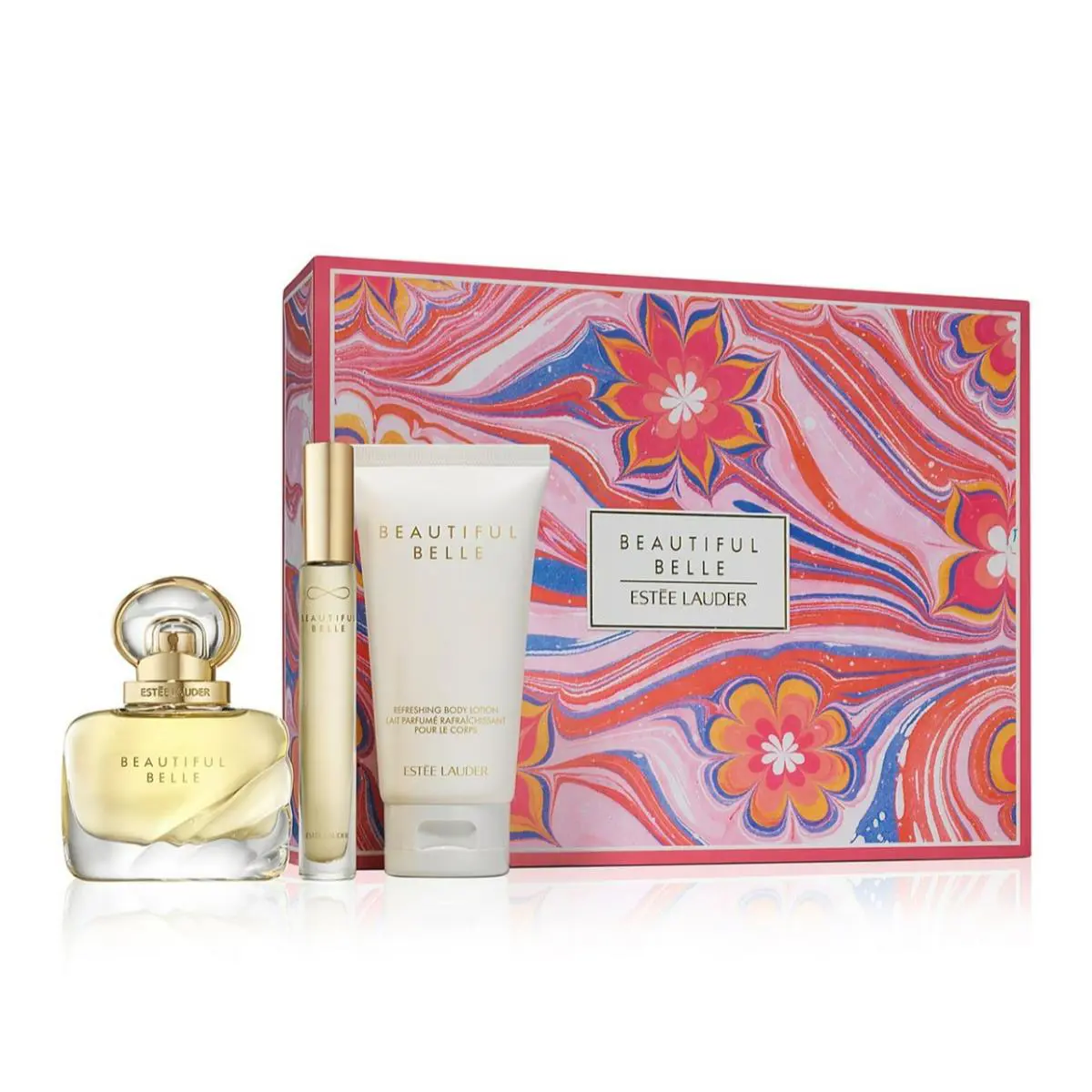 Beautiful Belle By Estee Lauder Perfume 3 Pcs Gift Set Edp Spray Body Lotion