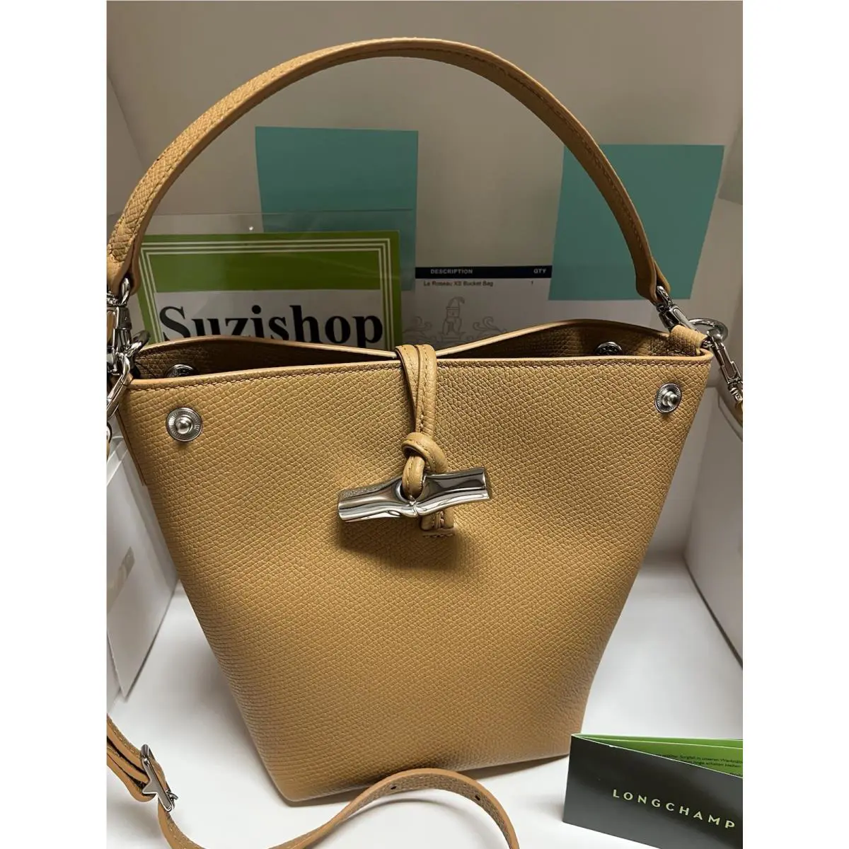 Longchamp Le Roseau XS Bucket Bag Walnut