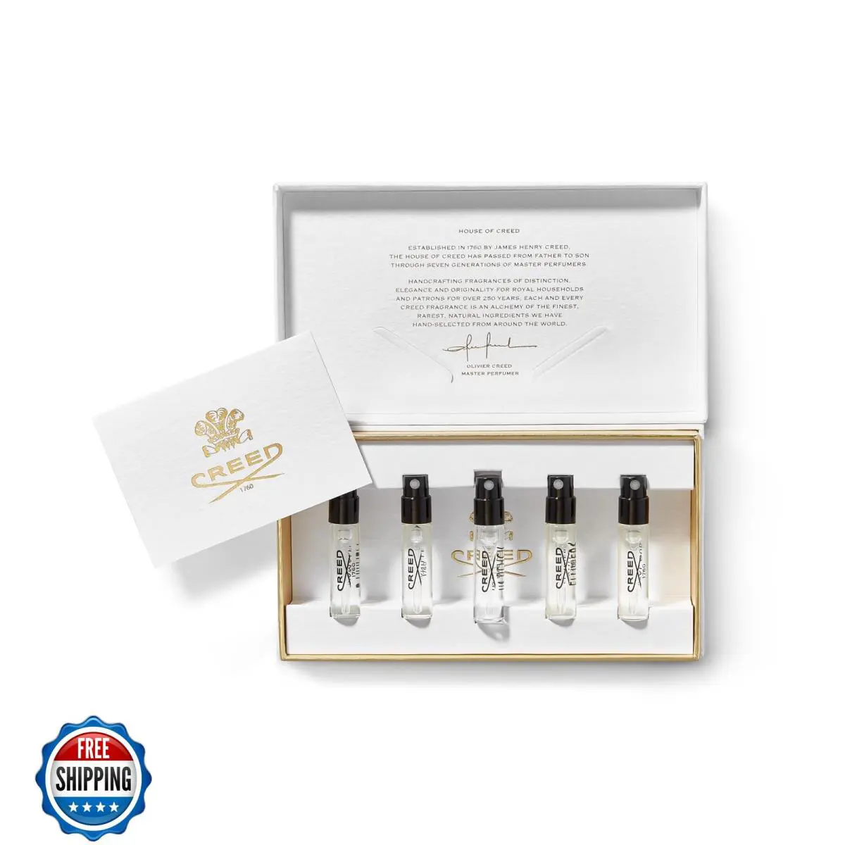 Creed Men`s Inspiration Sample Set Contains a Set of 5 Men`s Fragrances 1.7