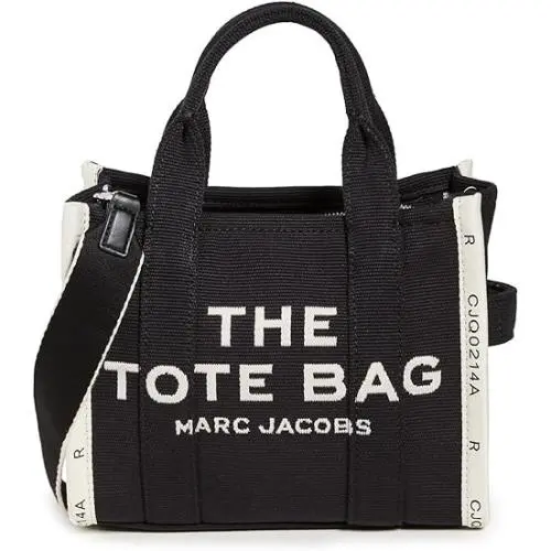 Marc Jacobs The Jacquard Small Tote Bag Black Camel M0017025-001