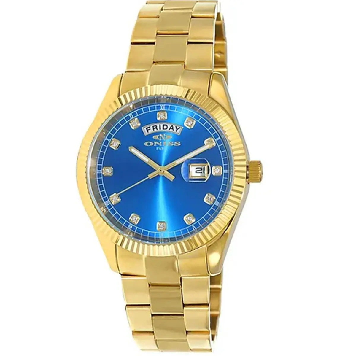 Oniss Men`s Admiral Blue Dial Watch - ON3881-MBBU