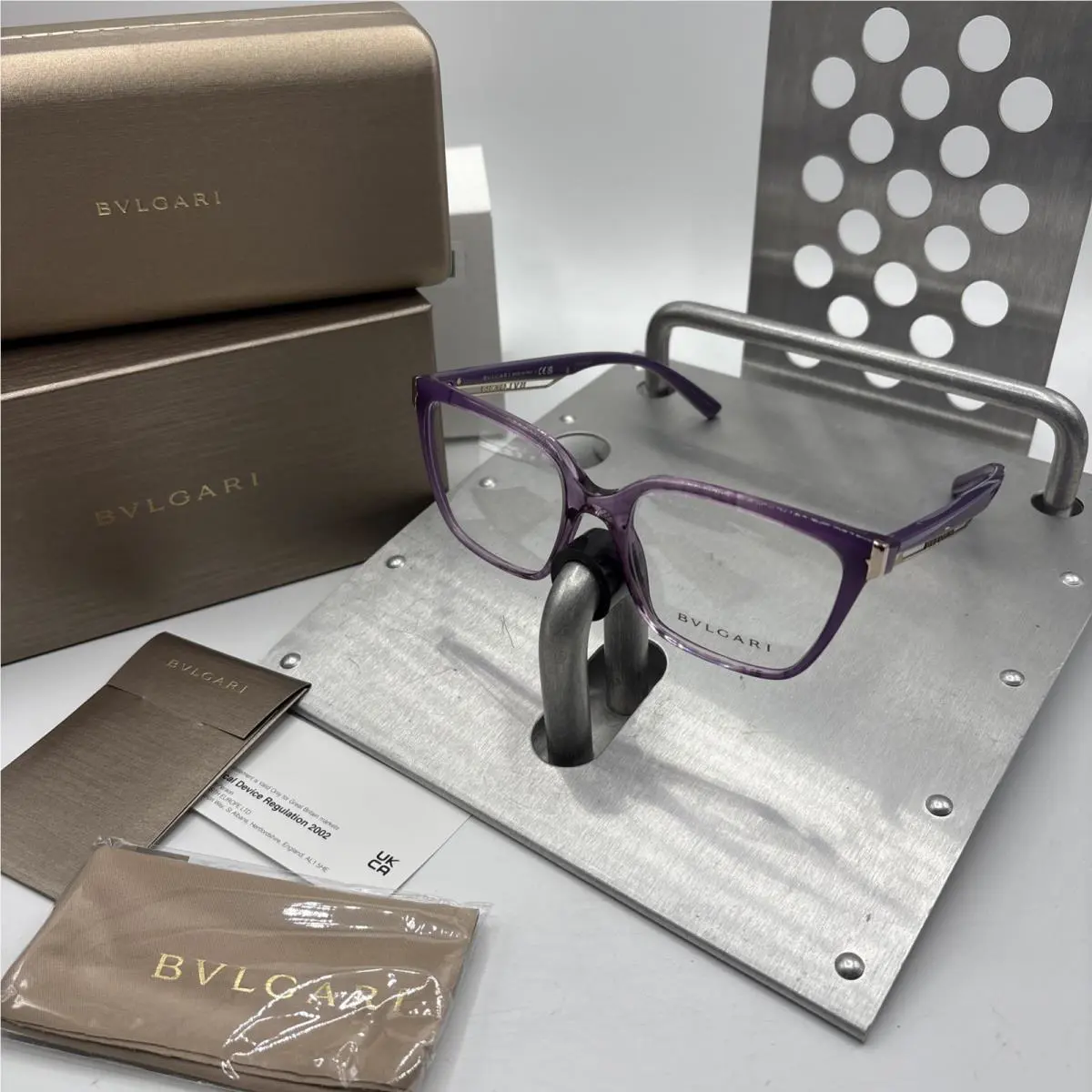 Bvlgari Eyeglasses Amethyst Opal Obv 4208 Made In Italy Womens Box 54 19