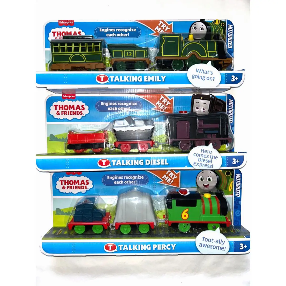Thomas Friends Motorized Train Talking Emily Diesel Percy Power Engine