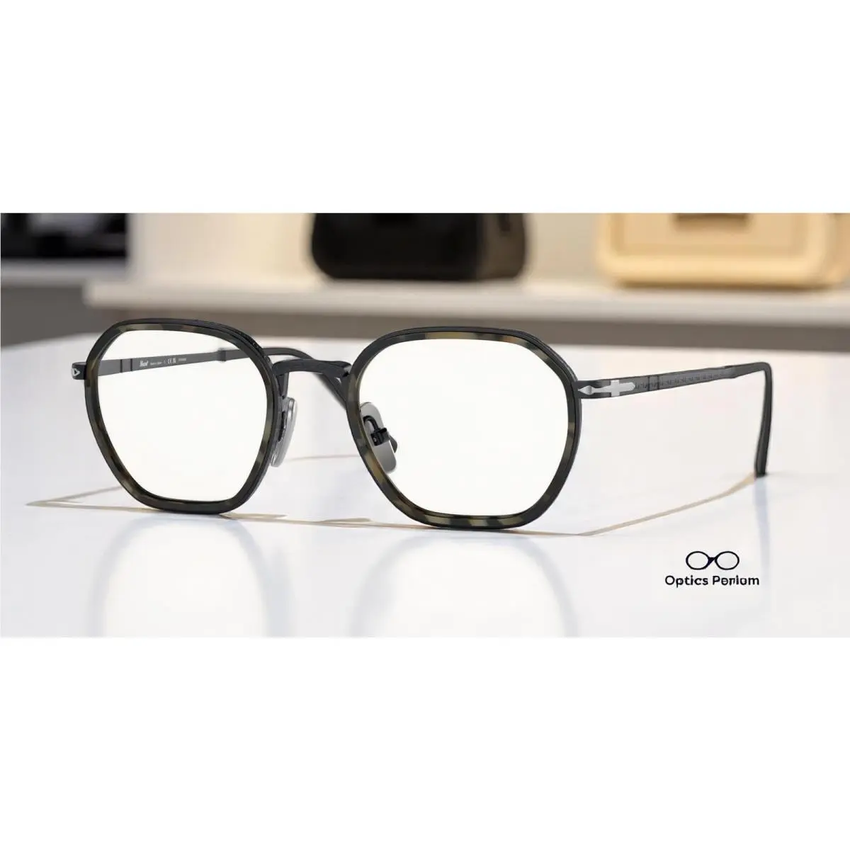Persol PO5011VT 8015 Pillow Black Demo Lens 49 mm Unisex Eyeglasses