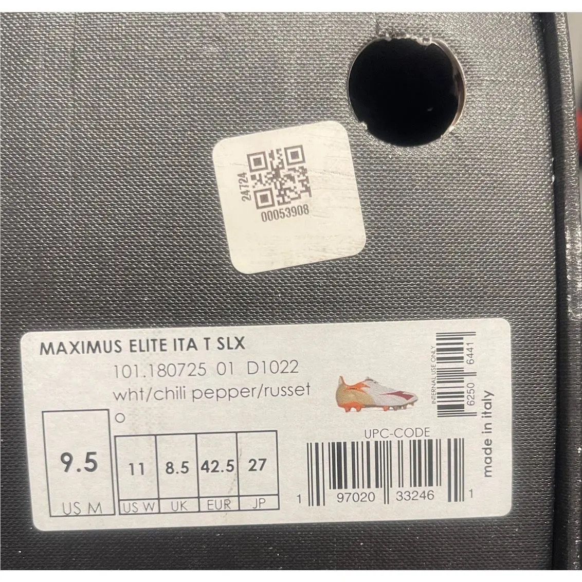 Diadora shoes - diadora Maximus Elite Ita T Slx Soccer Cleats - 180725-D1022 - Gold, White 7