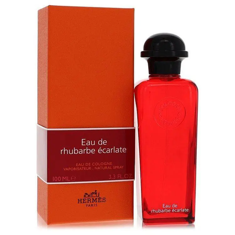Eau De Rhubarbe Ecarlate by Hermes Eau De Cologne Spray 3.3 oz Men