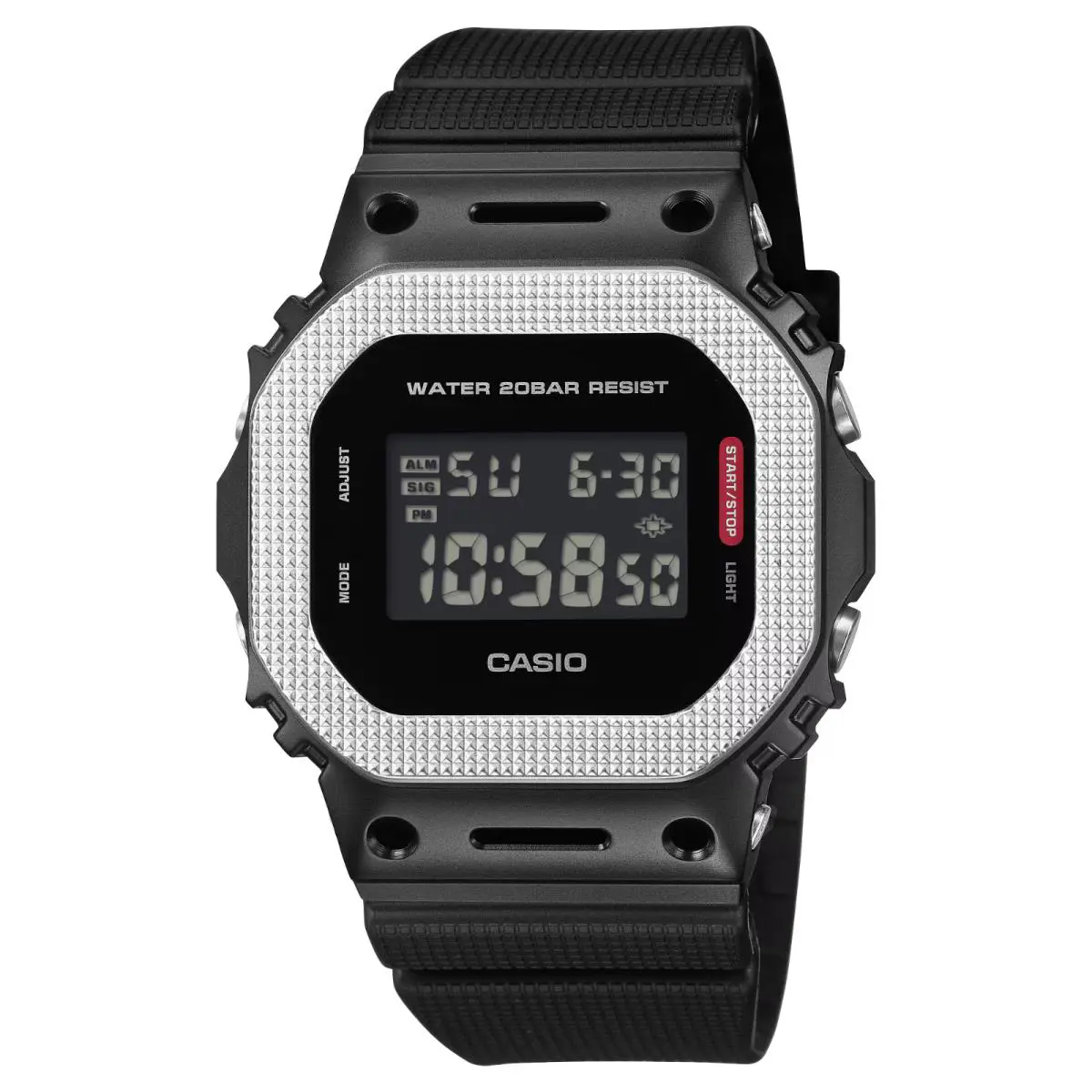 Casio G-shock 5600 Series Black Dial Black Band Resin Watch GM5600BM-1