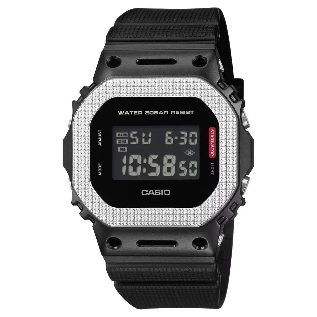 G-shock 5600 Series Black Dial Black Band Resin Watch GM5600BM-1 by Casio