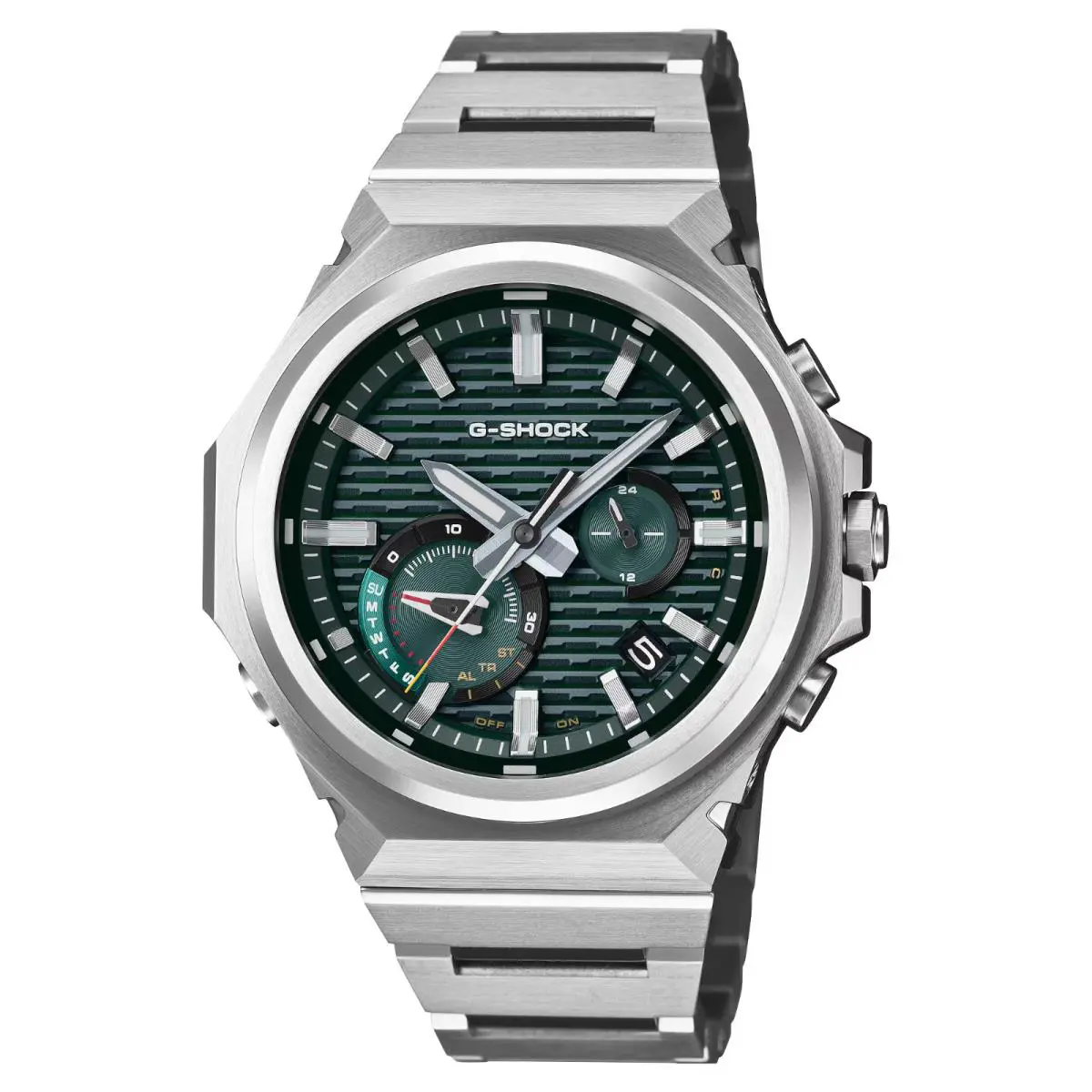Casio G-shock G-steel Green Dial Men`s Watch GSTB1000D-3A