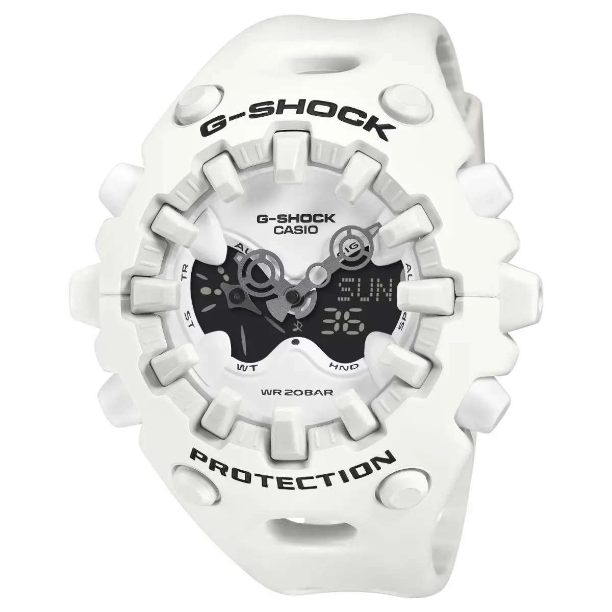 Casio G-shock Analog Digital GA-V01 Series White Resin Watch GAV01A-7A