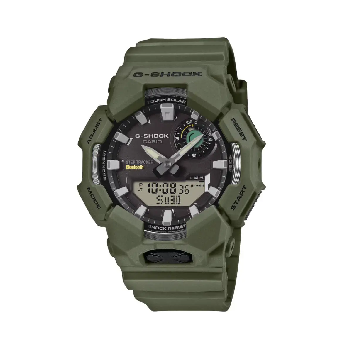 G-shock GAB010-3A Solar Powered Smart Phone Link Step Tracker Green Watch by Casio