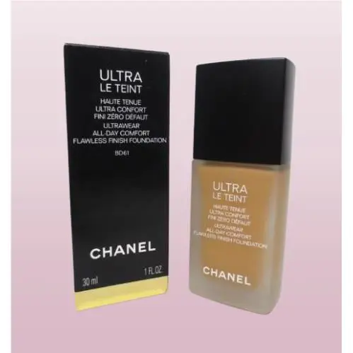 Chanel Ultra LE Teint All Day Comfort Flawless Finish Foundation BD61 1 OZ Boxed