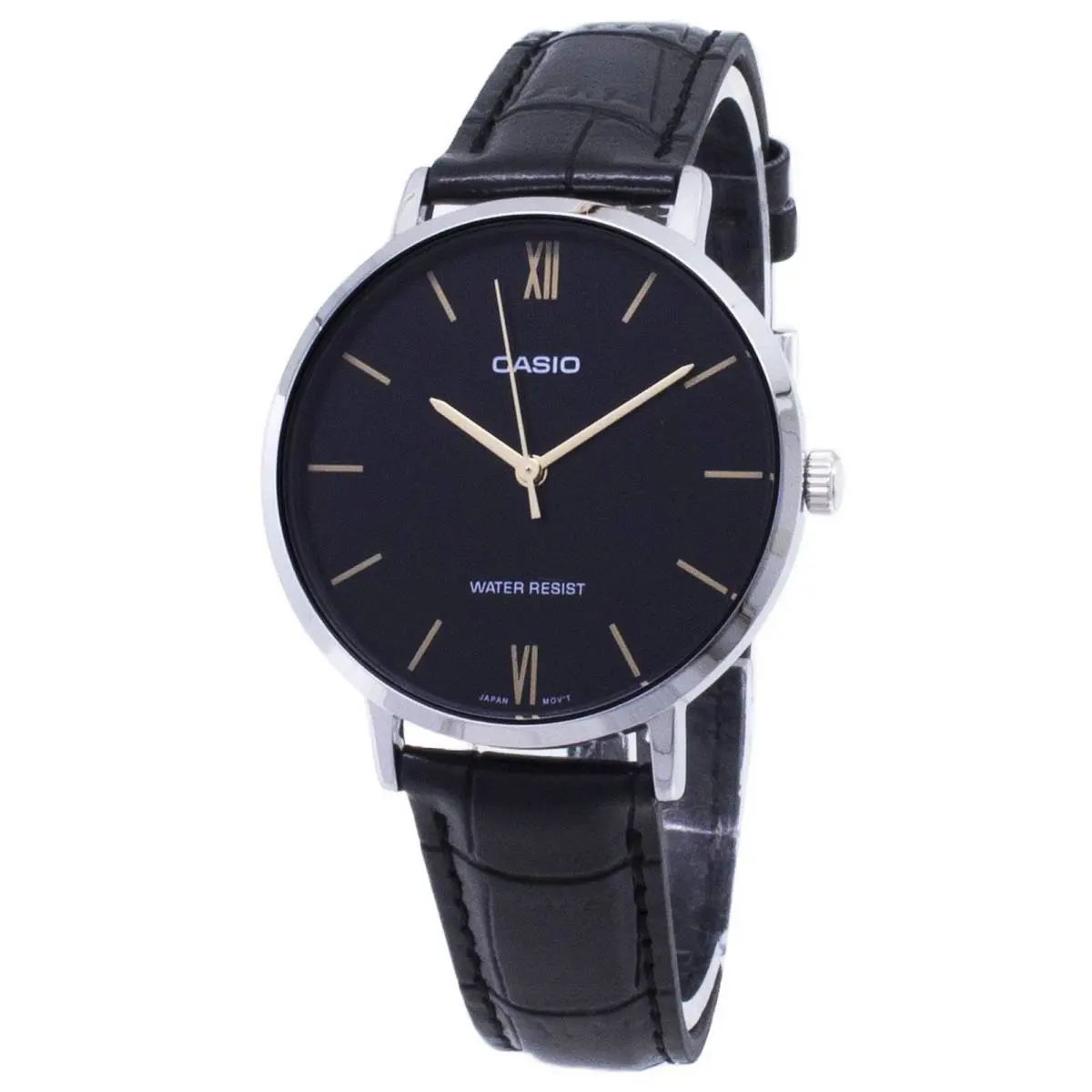 Casio Quartz Black Dial Dress LTP-VT01L-1B Analog Women`s Ladies Watch