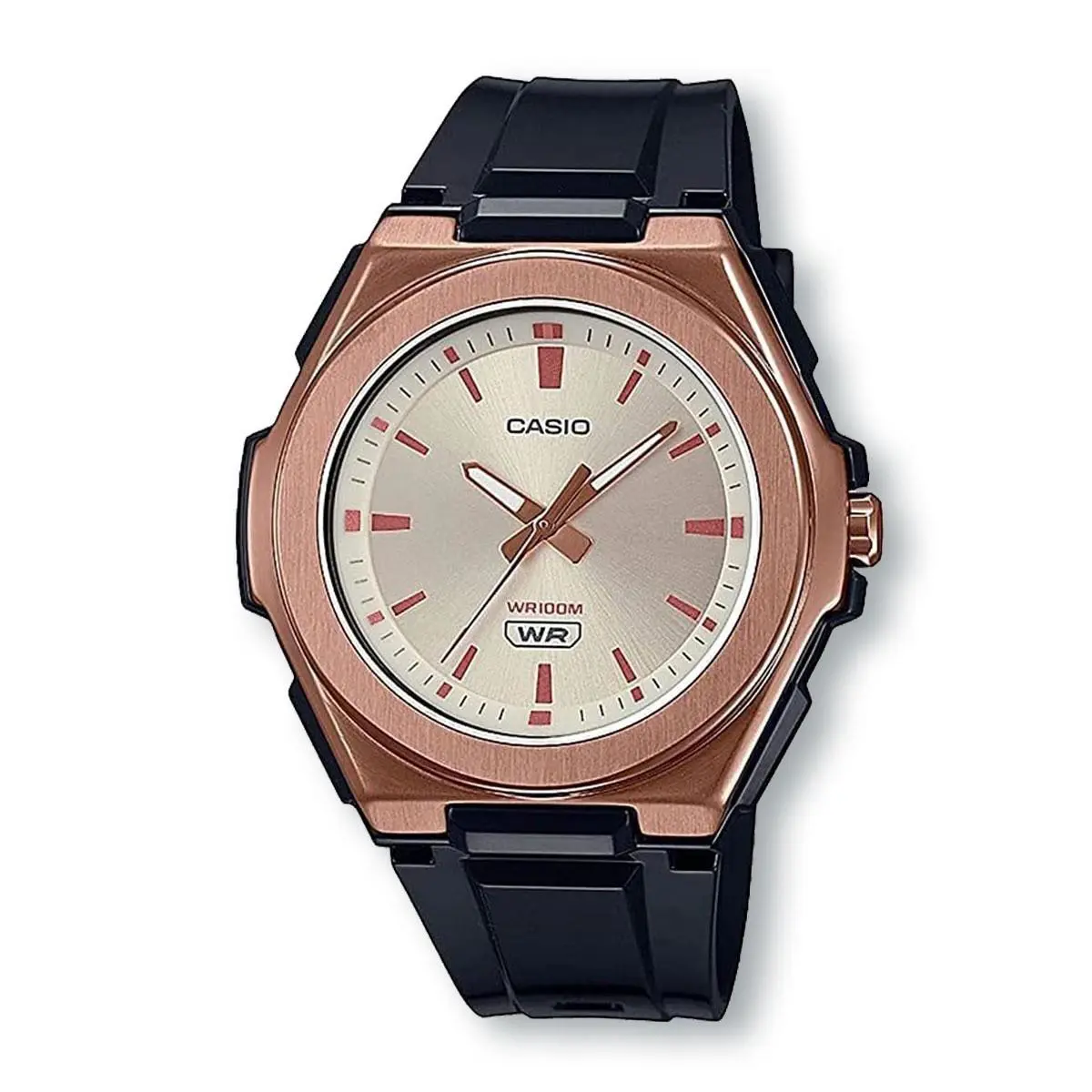 Casio LWA300HRG-5E Analog Sports Watch Rose Gold/black