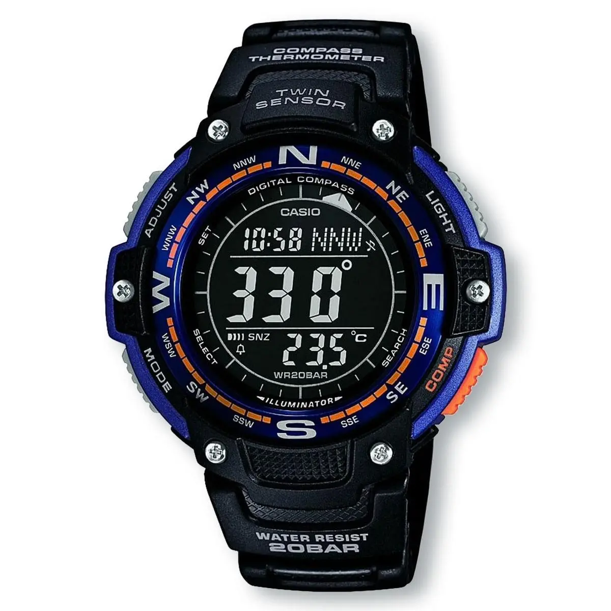 Casio SGW100-2B Classic Twin Sensor Digital Compass Watch
