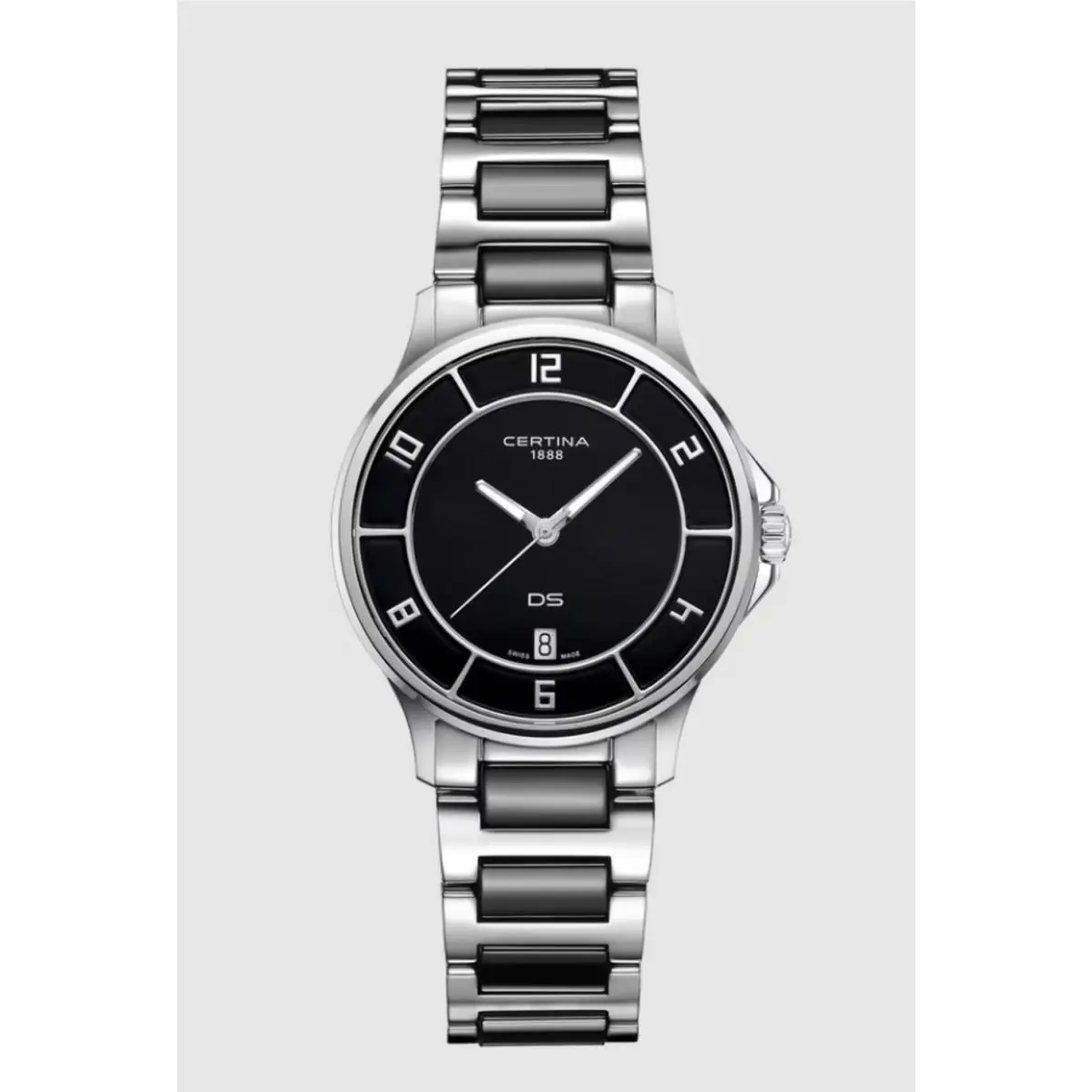 DS-6 Lady Black Dial Wristwatch C0392511105700 by Certina