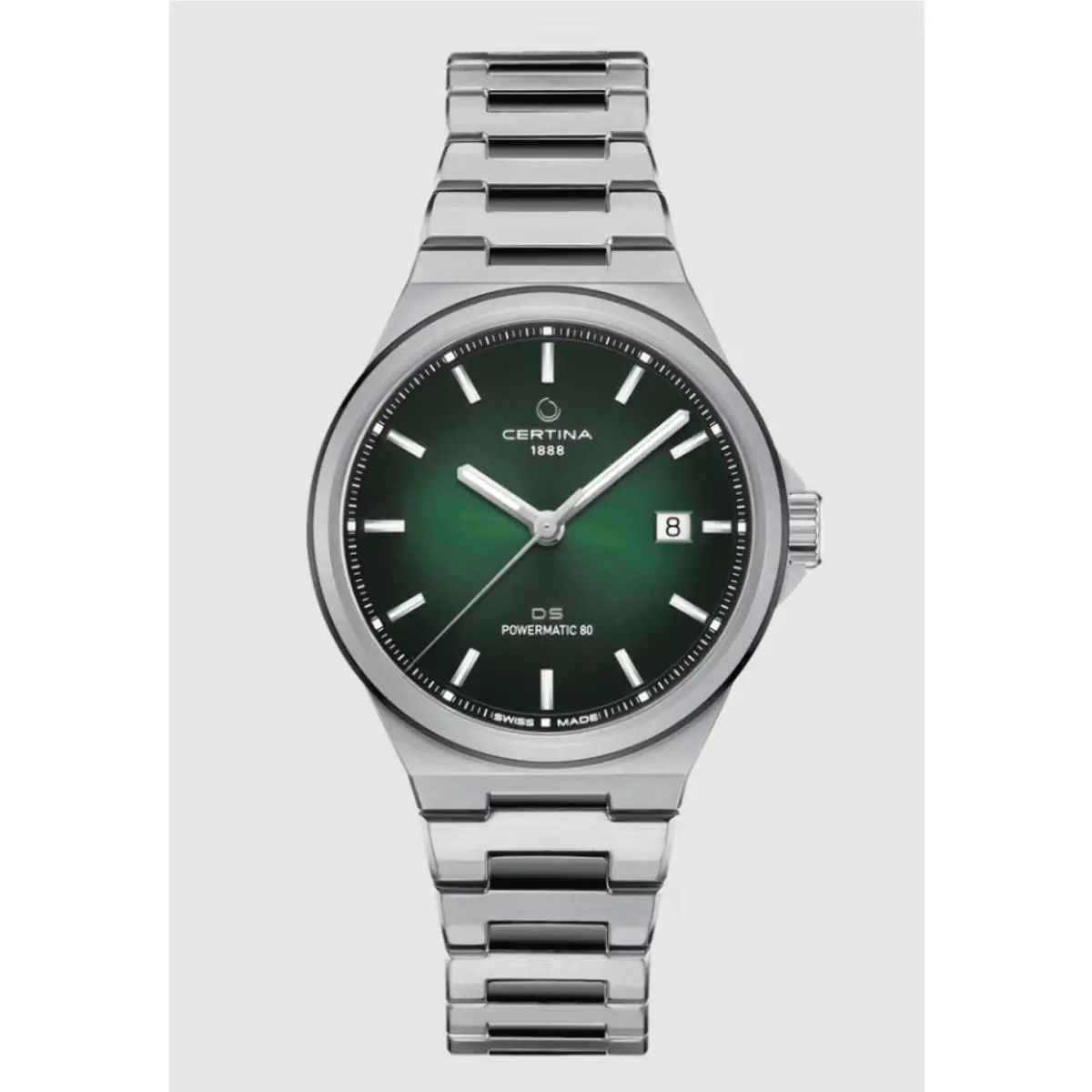 DS-7 Powermatic 80 Green Dial Wristwatch C0434072209100 by Certina