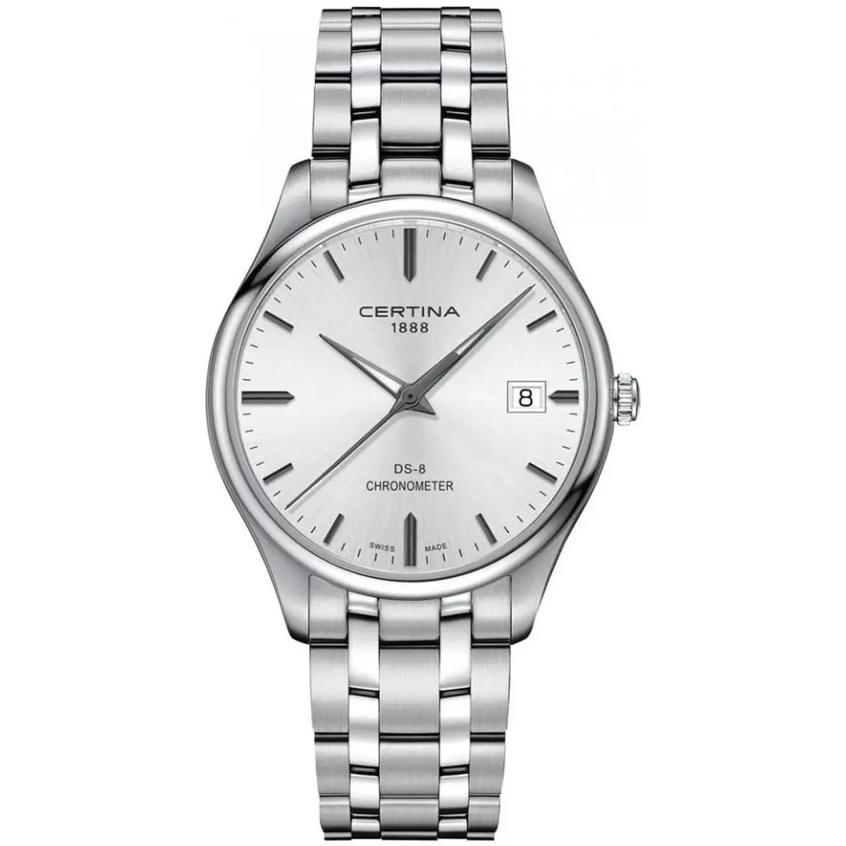 DS-8 Silver Dial Wristwatch C0334511103100 by Certina