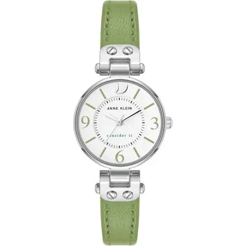 Anne Klein Sustainable Leather Strap Ladies Watch