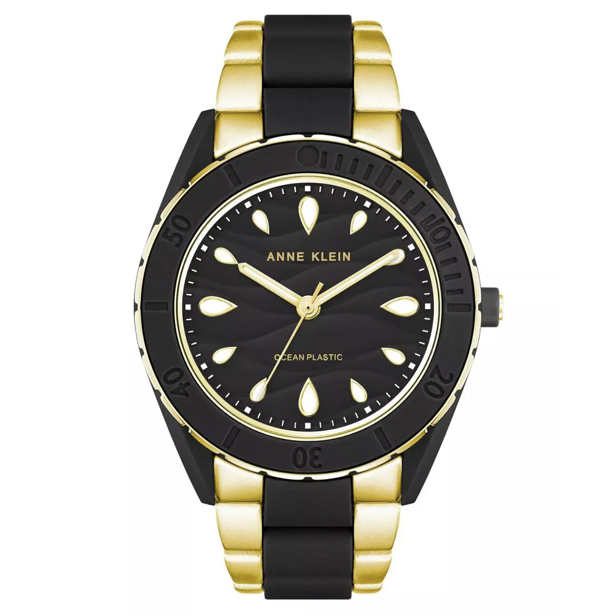 Anne Klein Women`s Consider It Solar Recycled Ocean Plastic Bracelet Watch