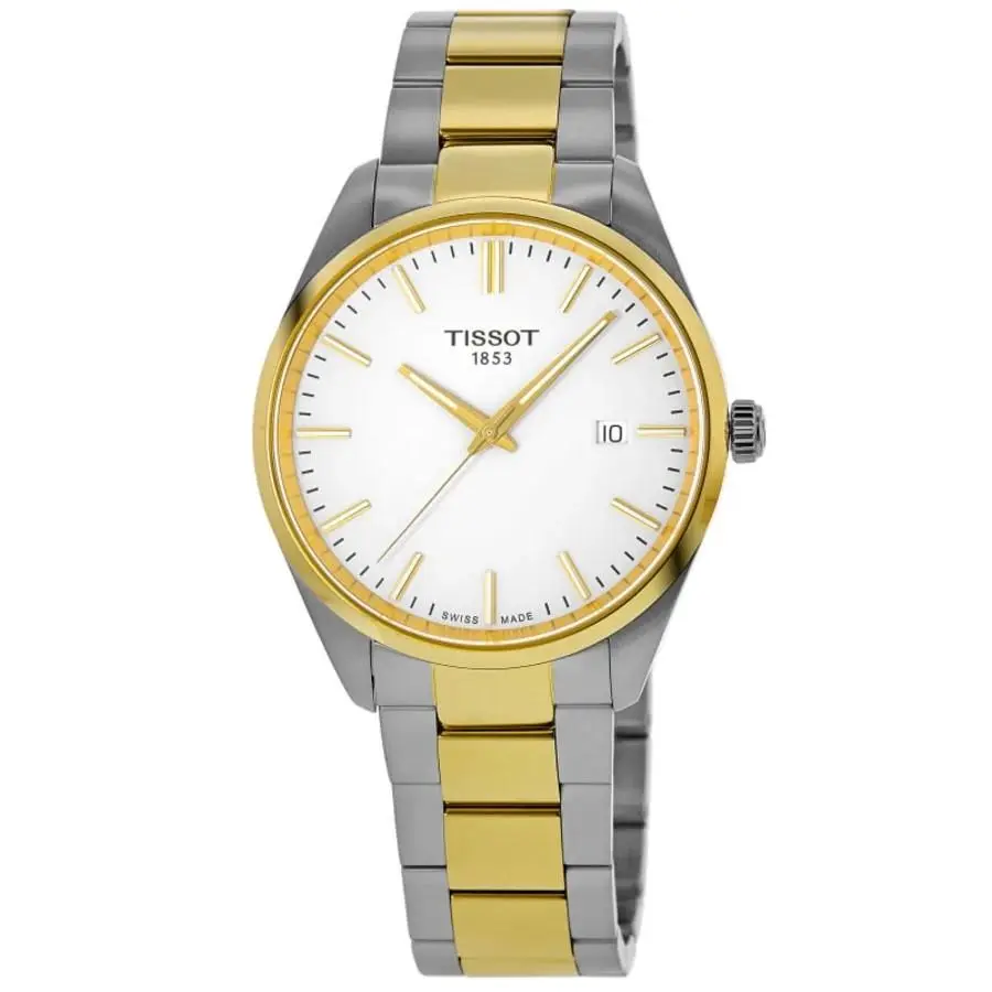 Tissot PR 100 Quartz White Dial Stainless Men`s Watch T150.410.22.011.00