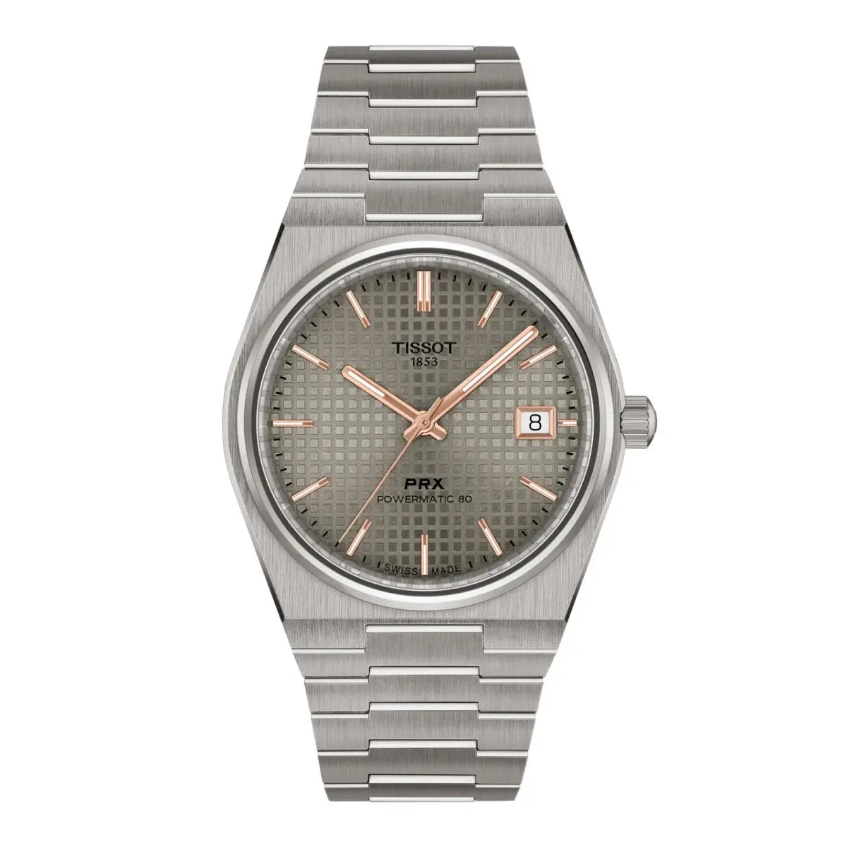 Tissot Prx Titanium 38mm Silver Dial Men`s Watch T137.807.44.061.00