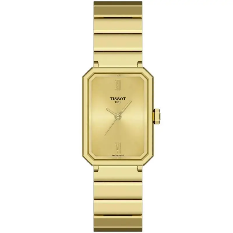 Tissot Srv 30mm Champagne Dial Women`s Watch T1601103302300 - Dial: Champagne, Band: Gold, Bezel: Gold