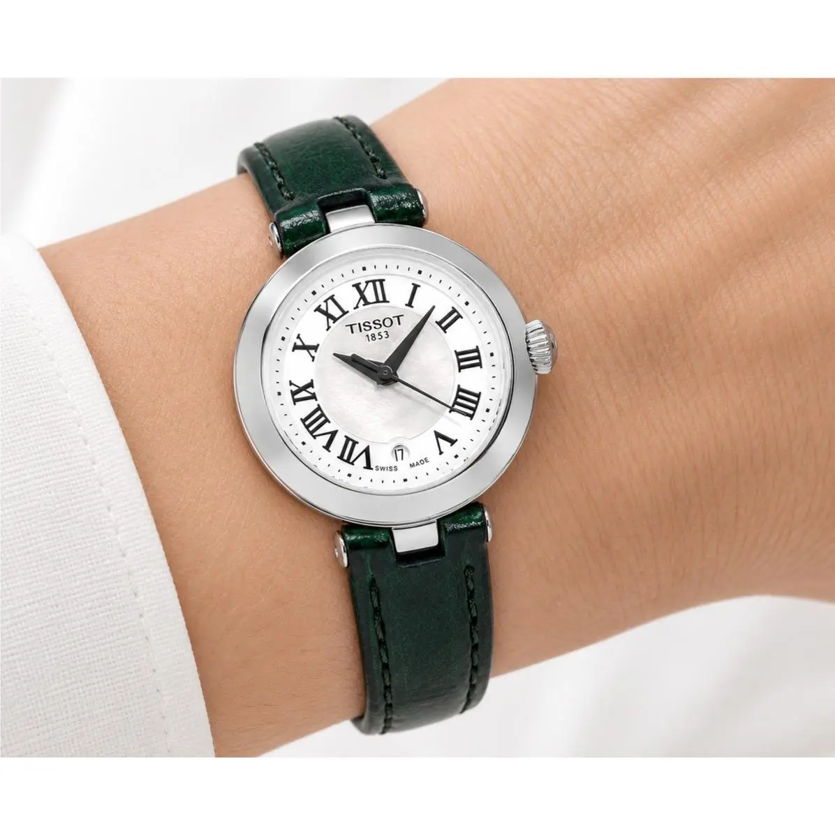 Bellissima T126.010.16.113.02 White Mother of Pearl 26mm Women`s Watch by Tissot