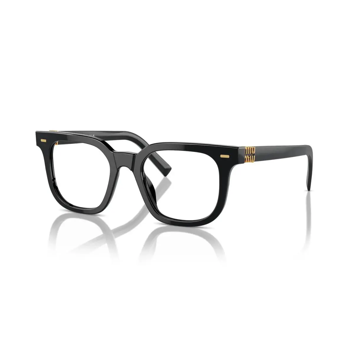 Miu Miu Vmu 06XV Black 16K-1O1 Eyeglasses - Frame: Black
