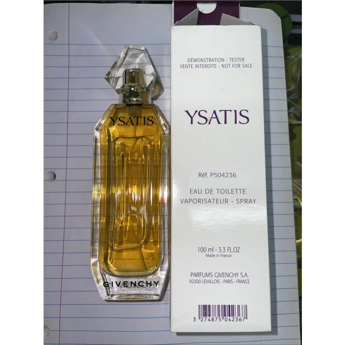 Vintage Givenchy Ysatis Eau de Toilette 3.3OZ/100ML