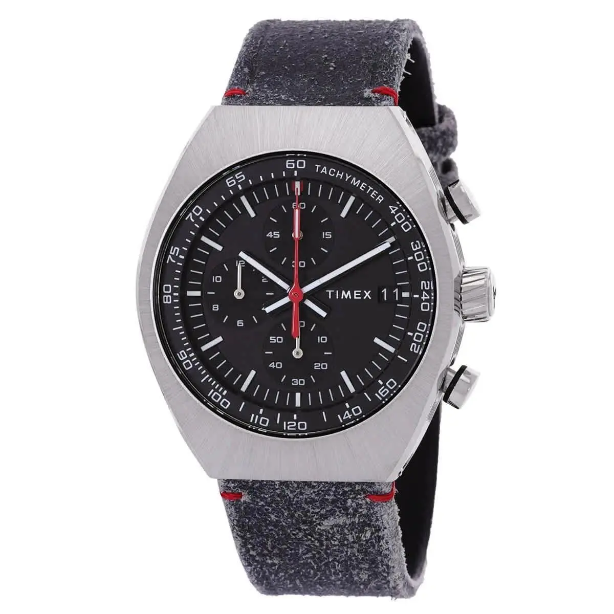 Timex Legacy Tonneau Chronograph Black Dial Men`s Watch TW2W50000