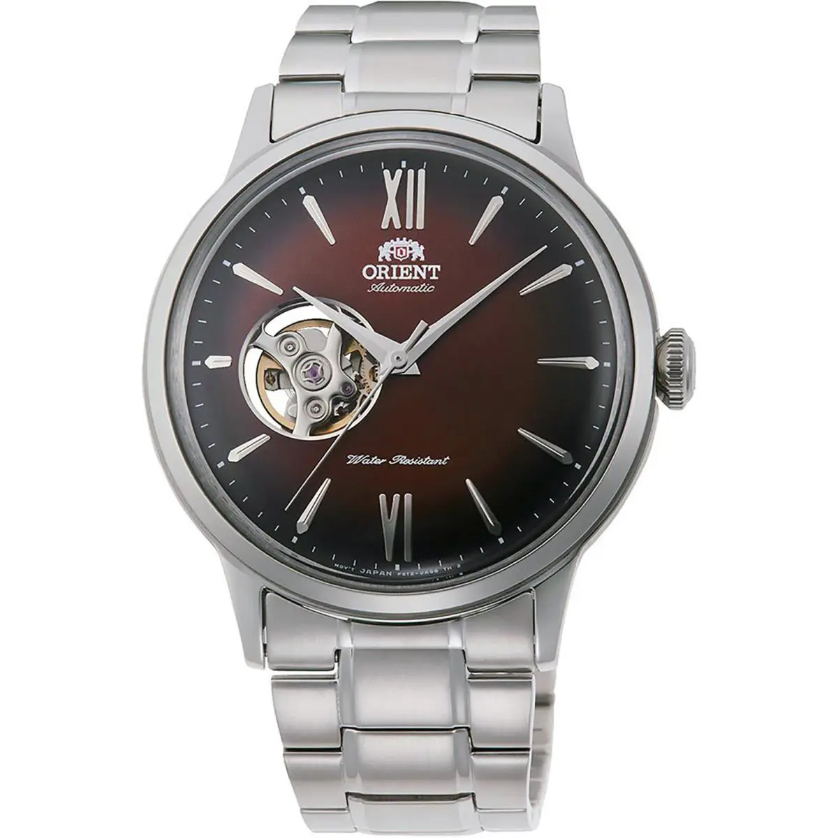 Orient RA-AG0027Y10B Men`s Dress Mechanical Brown Dial Stainless Steel Date WR - Dial: Brown