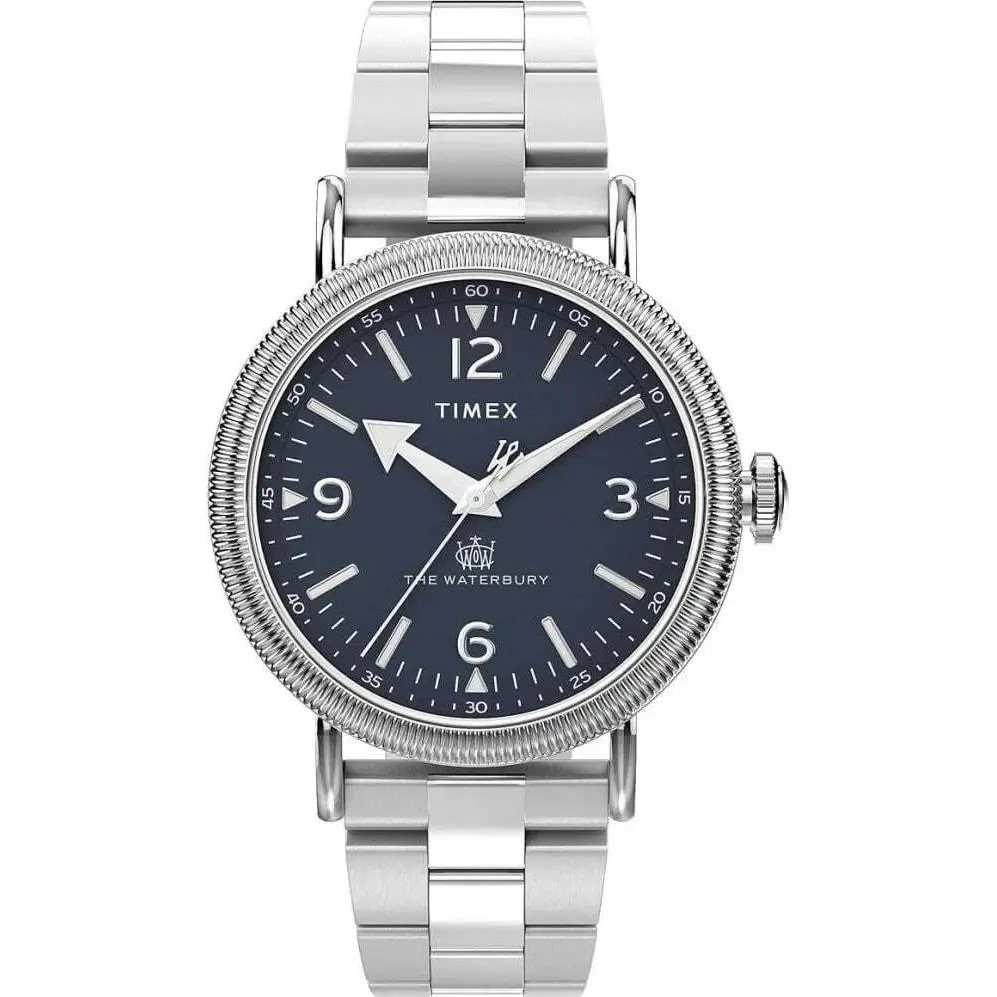Timex Men`s The Waterbury Standard Black Dial Watch TW2W20500
